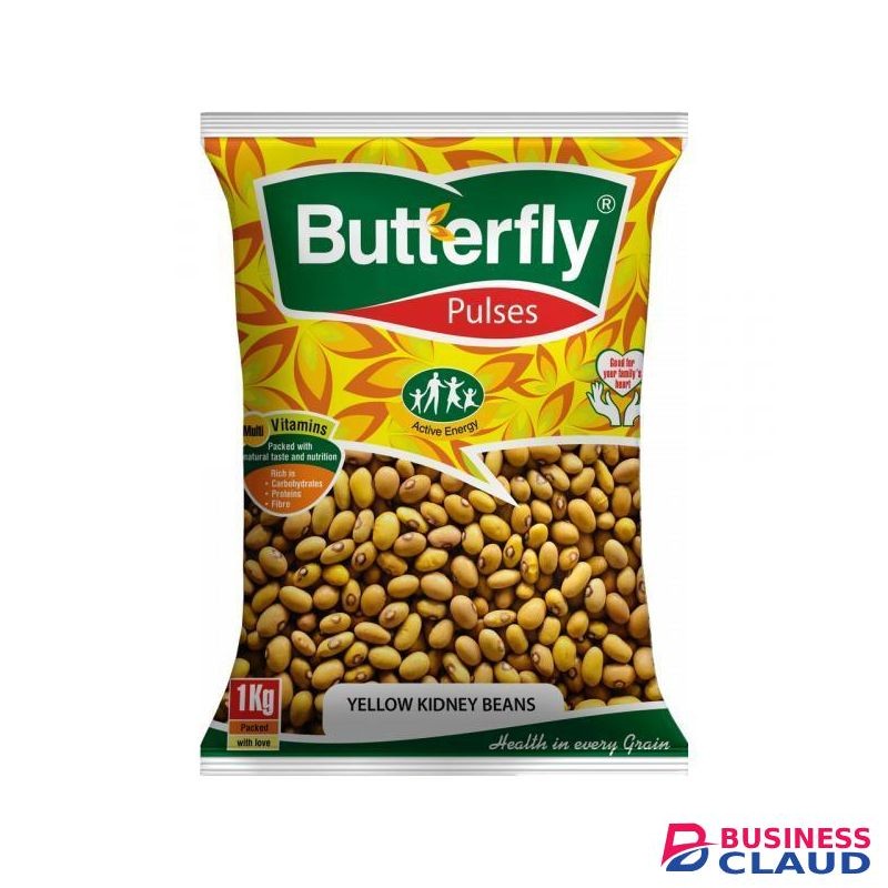 Butterfly Yellow Beans (Yellow Kidney Beans) 1kg Premium Quality Kenyan Beans Rich in Protein & Fiber for Nutritious Meals