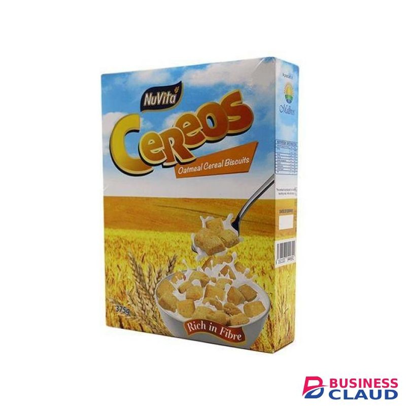 Nuvita Cereos Oatmeal 375g Wholesome Instant Oatmeal Cereal High Fiber Breakfast Perfect with Milk, Yogurt or Fruit