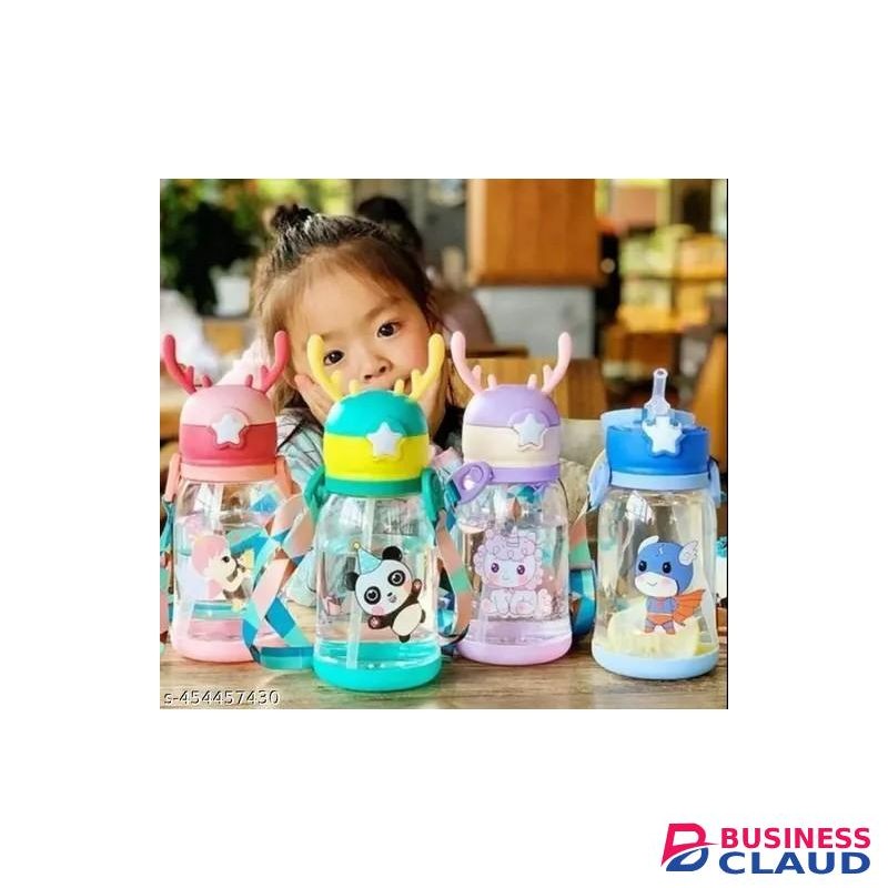 Cute horned kids water bottle