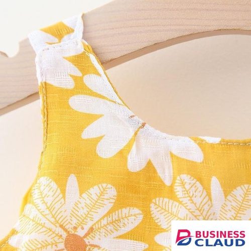 Arsuxeo Girl Dress Hanging Strap Big Bow Princess Dress Party Dress With Hat For 0-3 Years Old Baby