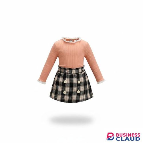Catpapa Exclusive Perks for Loyal Customers!2-6Yerars Baby Girls Lace Solid Color Tees
