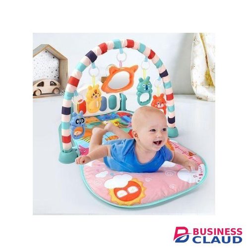 Blue Baby Piano Keyboard Educational Play Mat For Toddlers 0-12 Months