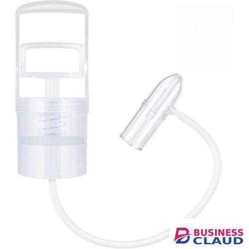 Baby Nasal Cleanser, Manual Suction Tool with Soft Tip for Blocked Nose Relief - Clear Stuffy Nose for Infant (Translucent White)