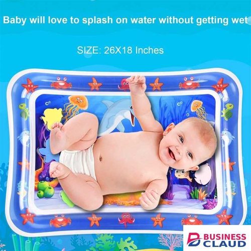 ShebSheb Baby Tummy Time Water Play Mat, Inflatable Tummy Time Water Play Mat for Baby, Infants and Toddlers 3 to 12 Months, Promote Development Toy 69x50cm