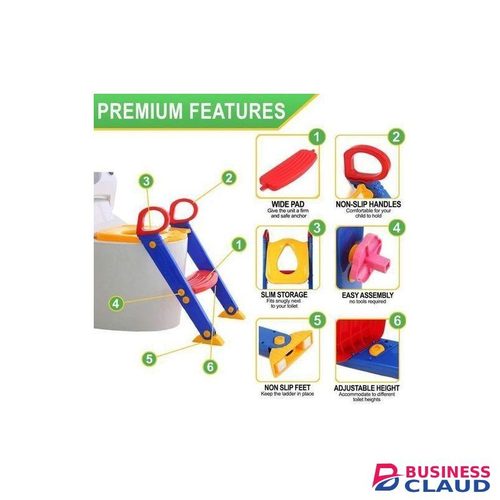 Foldable Children Toilet/Potty Seat/Training Ladder Chair