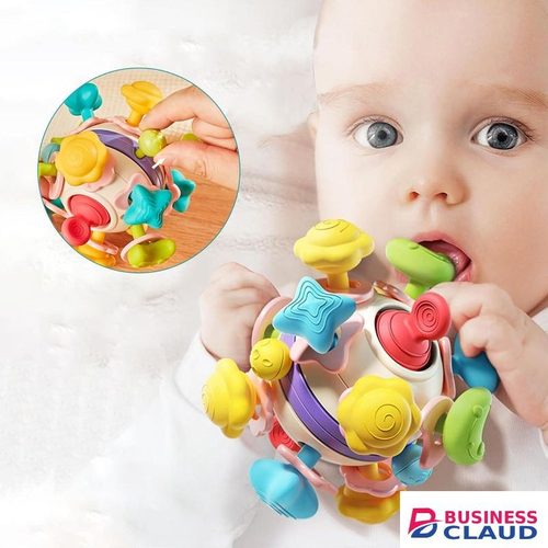 Baby Teething Toys, Silicone Toys for Baby Hand Training