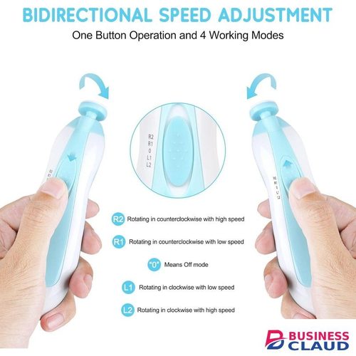 Baby Electric Nail Trimmer - 6-in-1 Safe Nail Care Kit for Babies & Adults