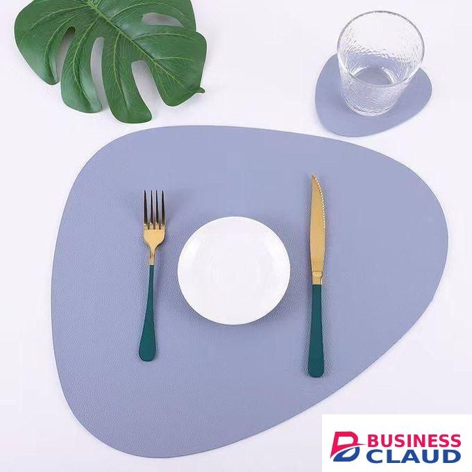 12pcs Leather table mat set