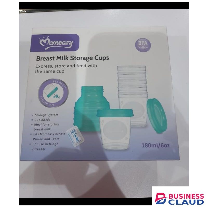 Smart Momeasy Breast Milk Storage Containers-6 Cups With Lids