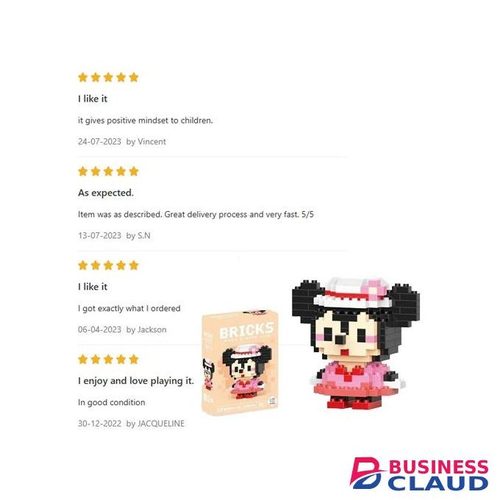 Cute Mouse girl doll mini building baby toy-6 years+