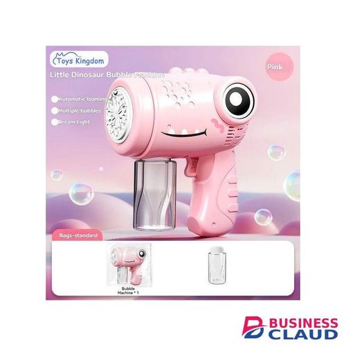 PINK Dinosaur Electronic Bubble Machine Baby Toys