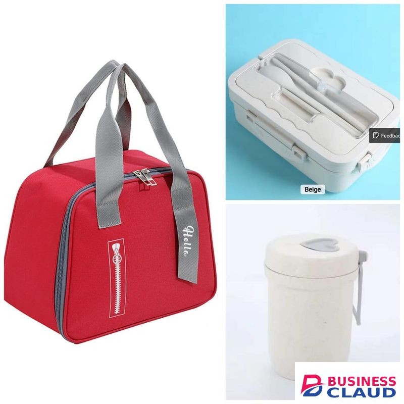 3 IN 1 MICROWAVEBLE LUNCH BOX COMBO SET