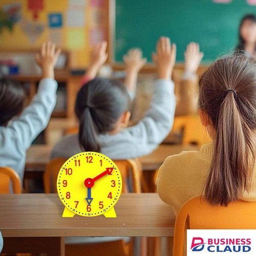 Learning Clock Model for Kids – Teaching 12/24 Hour Time with Geared Hands