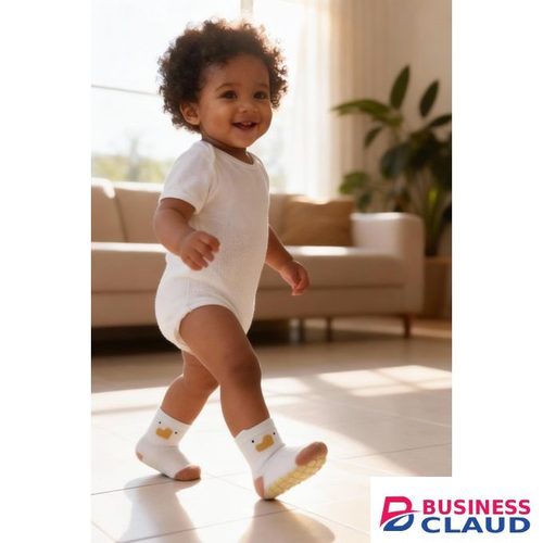 Super Grip Anti-Slip Baby Mesh Socks - Antibacterial Long-staple Cotton Toddler Socks - 3 Pairs Breathable Non-Skid Gift Set