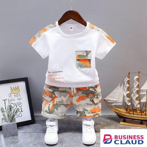 Boys 2pc short set, cotton tshirt and short