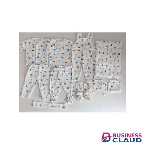 Lucky Star 11PCs Warm Newborn Baby Boy Set Of 2Sweater/2trauser/cap/bib/bodysuit/mittens