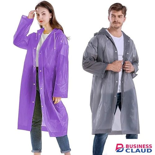 EVA Waterproof Unisex Rain Coat Hooded Full Sleeves Outdoor Men, Women, Boys & Girls Rainwear Poncho Raincoat for Camping, Hiking & Travelling (Universal Size,1 Pc Random)
