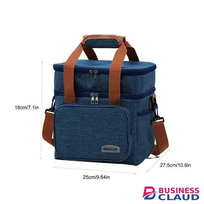 Leak-Proof Insulated Lunch Bag – Seamless Waterproof Design, Easy to Clean, Blue & Orange