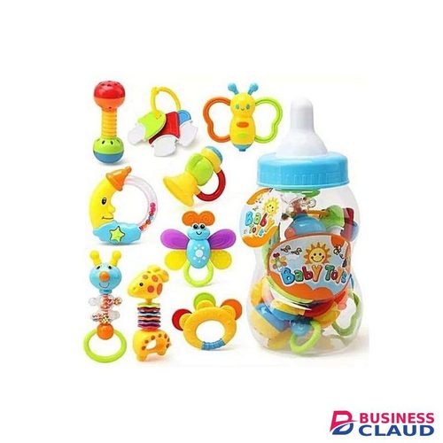 Rattle Teething Toys Bottle Storage For Newborn