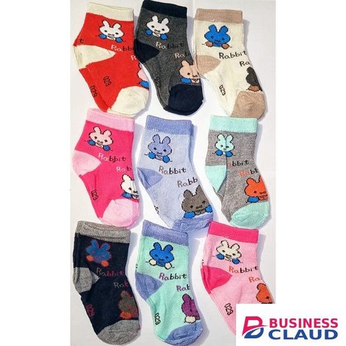 Lovely Colourful Newborn Children Socks - 6 Pairs