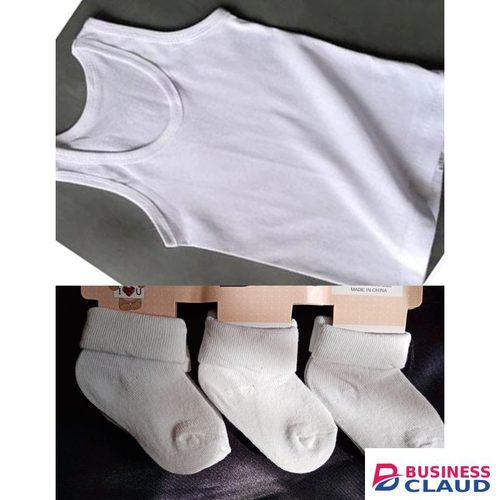 Newborn 9Pack Of 6Pure Cotton Vest+3Baby Socks
