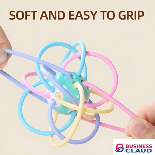 TOYS Manhattan Sensory Teether Ball – BPA-Free Baby Grasping, Teething & Developmental Toy 3+ Months