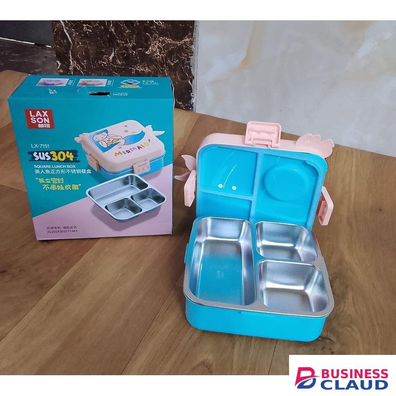 Kids Double layered Lunch box with compartments.