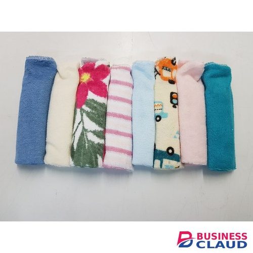 8Pcs Assorted Colors Infant Newborn Bath Towel,Wash Cloth