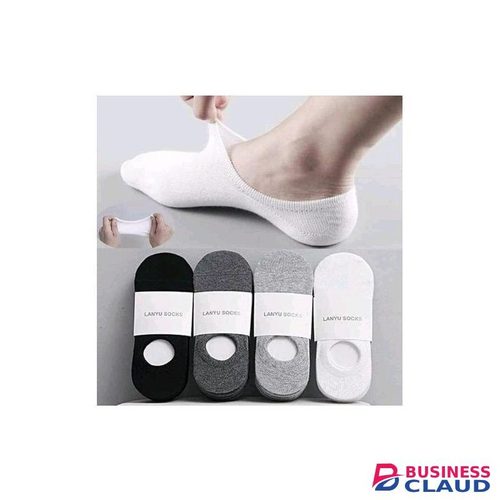 4 Pairs Invisible No Show Non-slip Liner Socks