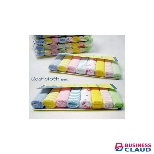 8 Assorted Infant Newborn Bath Towel Washcloth