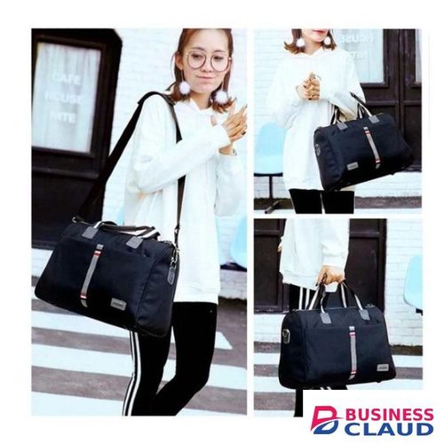 Fancy Duffle Original Travel Bag, Weekend Duffel Bag With a Shoulder Strap-Navyblue
