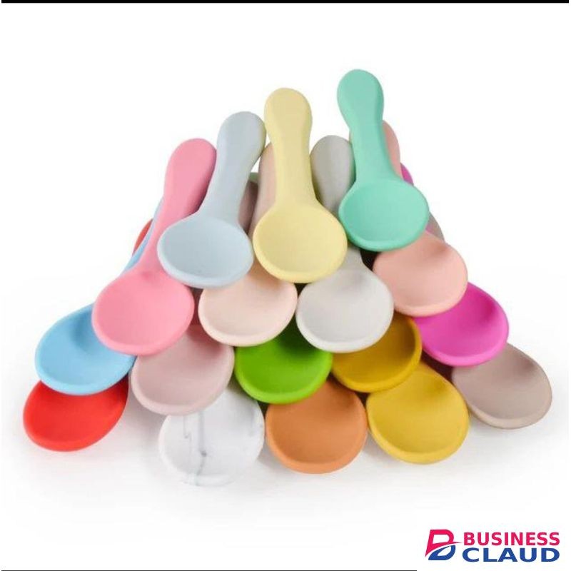 Silicone spoons - white