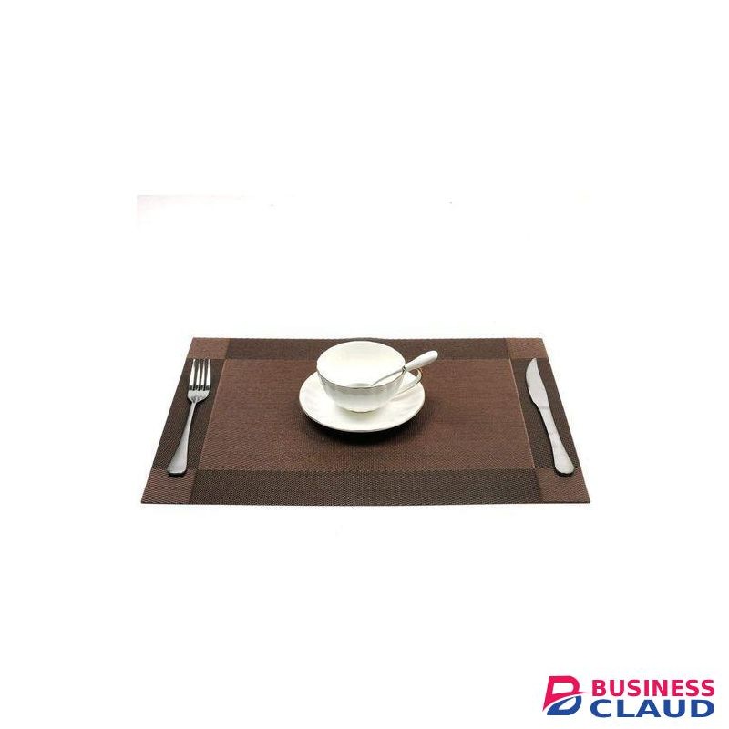 6pc PVC Dining Table Mats Heat-Resistant, Stain Resistant & Non-Slip Placemats
