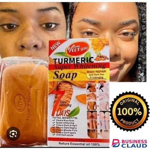 VEET GOLD Tumeric Super Whing Soap For Brightening, Anti-aging Anti-wrinkle And Dark Spot Removal