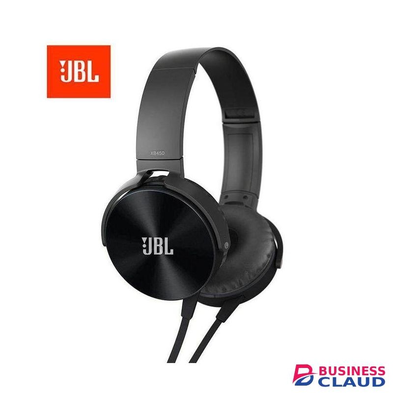 Jbl XB450BT Bluetooth wireless headphones.