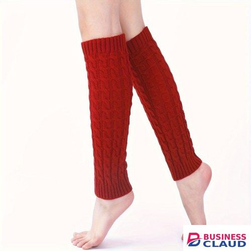 Women's Leg Warmers Soft Winter Socks Thermal Knitted Long Boot Socks Comfortable Knee High Boot Cuffs Stretchy Cozy Long Socks Indoors and Outdoors