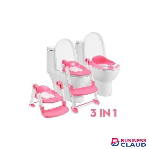 3 In 1 Portable Training Kids Toilet Ladder/Potty Trainer