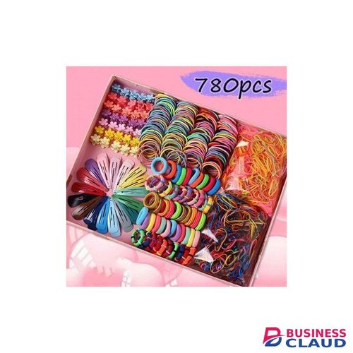 Girls Colorful Hair Bands Set Nylon Elastic Rubber Accessories Children Ponytail Holder Scrunchies Baby Cute Headband