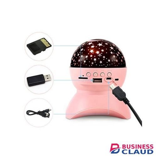 3 in 1 Starry Night Light Projector with Bluetooth Speaker USB, TF Card, LED Galaxy Lamp