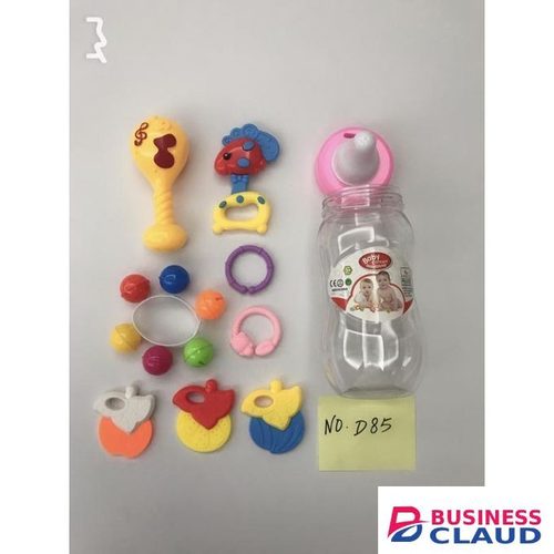 Baby 10pcs Hand Shakers Rattles And Teether Set Colourful