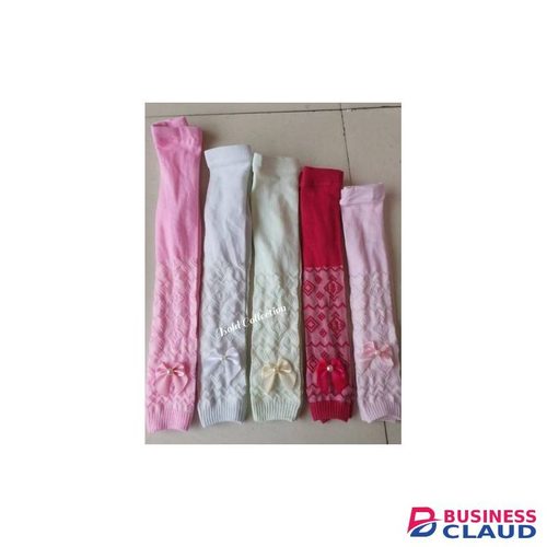 2PCs Gorgeous Pantyhose Warm Pearl Bow Baby Tights