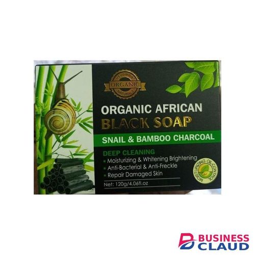 Pei Mei Pcs Anti Bacterial African Black Soap Snail & Bamboo Charcoal For Repairing Damages Skin