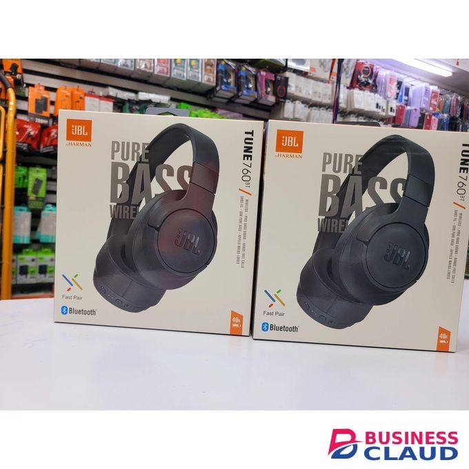 JBL 760BT Over-Ear Bluetooth Headphones – Powerful Bass, Lightweight Design, 50H Playtime