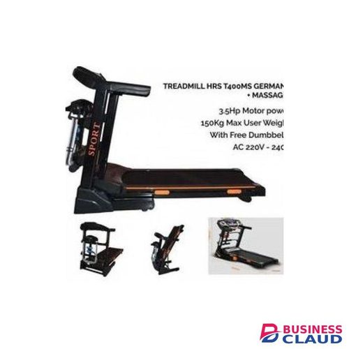 Home Gym/ Commercial Electric Auto Incline Treadmill Fitness Equipment With Free Dumbbells