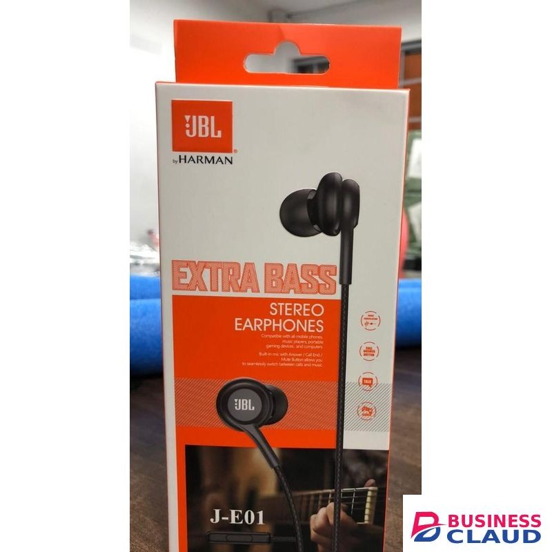 Jbl J-E01 Extra Bass Stereo Earphones.