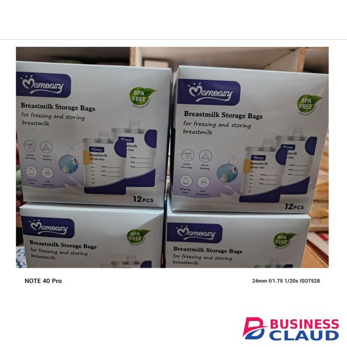 Momeasy breast milk storage bags 12 pcs (180ml)
