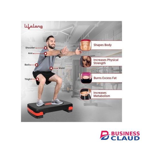 2 Level Fitness Stepper Machine – Compact Home Cardio & Leg Toning Exercise Stepper