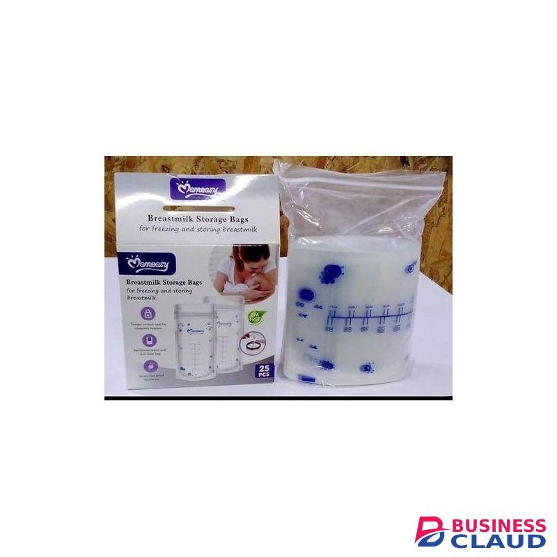 Momeasy Breast Milk Storage Bags, 25 Pieces -Leak Proof
