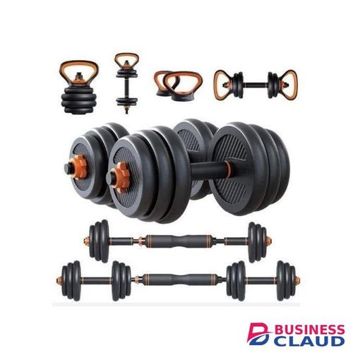 50kgs 6 In 1 Multifunctional Weight Dumbbell Set- Adjustable Dumbbells With Connector-Dumbbells, Barbell, Kettlebells, AB Roller, Push Up Stand, Weight Plate, Fitness Exercises And Strength Training For Home Office Gym