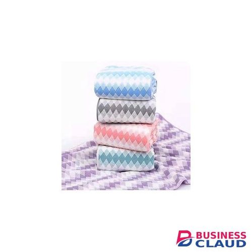 4Pcs Diamond Checkered Microfiber Fleece Towels, Fast Drying,Soft and Lint Free,Suitable for Hands, Face and Body